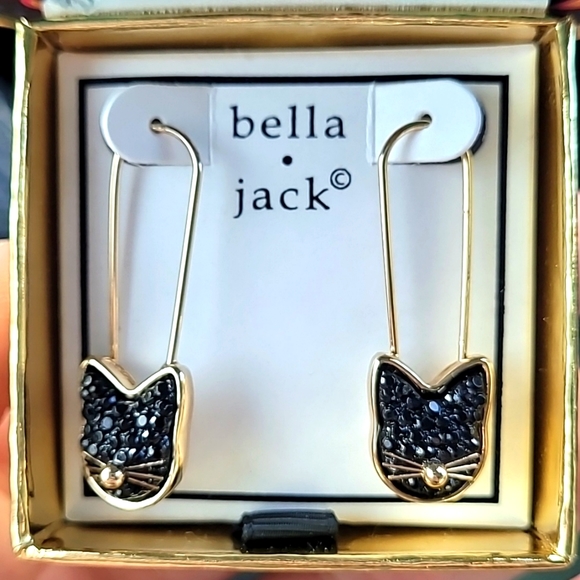 Bella & Jack Jewelry - 🐈⬛️NIB🐈⬛️ Bella & Jack Halloween Cat Earrings